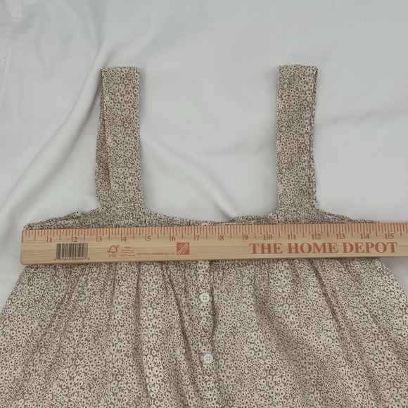 WE ARE SUNDAYS Delilah Wildflower Sleeveless Button Front Midi Dress Sz M - Picture 7 of 8